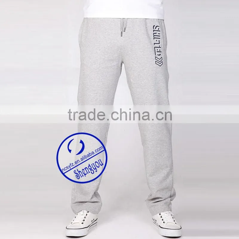 Custom 100% Cotton Wholesale Casual Long Men jogger pants