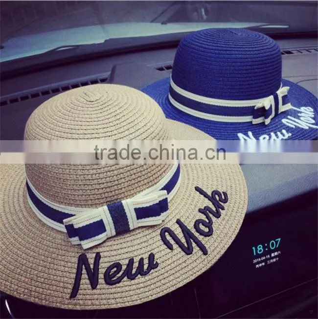 Vintage Fashion Chic Womens Ladies Summer Beach Sun Hat Straw Cap