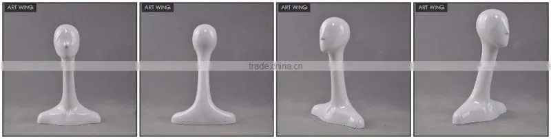 long neck realistic maniquies women heads to display for wigs