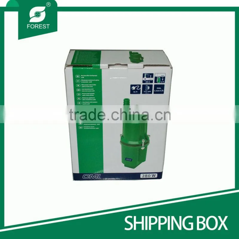HIGH QUALITY CORRUGATED SHIPPING CARTONS FOR PACKING ENGINE WITH COLORFUL PRINT