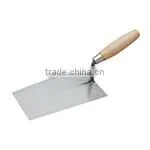 Plastering Trowels with Wooden Handle, Closed Type, Square Notching Tools