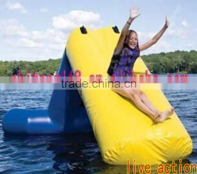 Giant Inflatable Floating PVC Slides For Sale /Water Slides For Kids And Adults