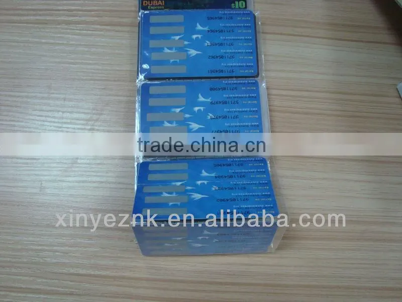 scratch code recharge cards