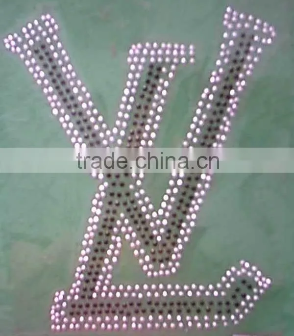 glitter and China AAA rhinestone transfer hot fix motifs