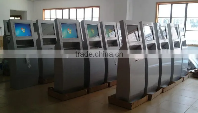 China Factory Kiosk Price / Receipt Print Kiosk / Slim Touch Screen Kiosk