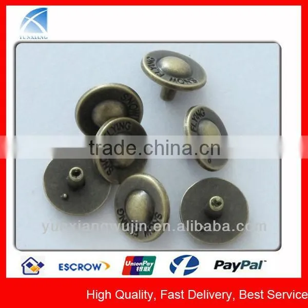 YX1582 High Quality Clothing Metal Rhinestone Rivets