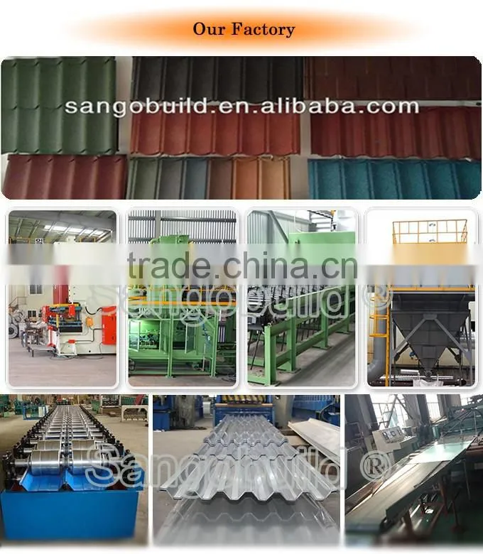Factory Direct Sell High Quality Roofing Sheet, Al-zinc Stone Coated Metal Roof