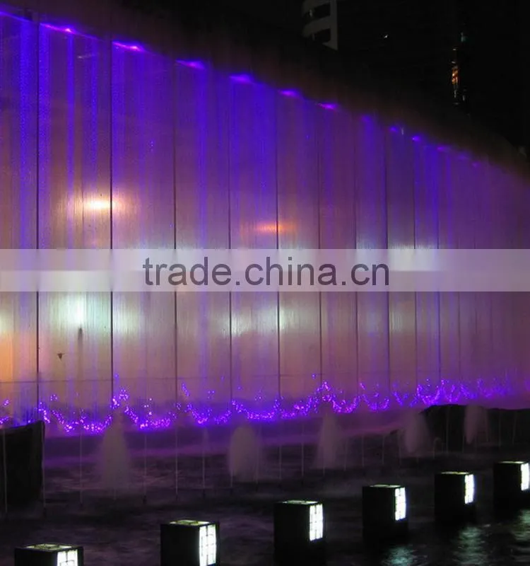 diy fiber optic waterfall light curtain for wall decoration