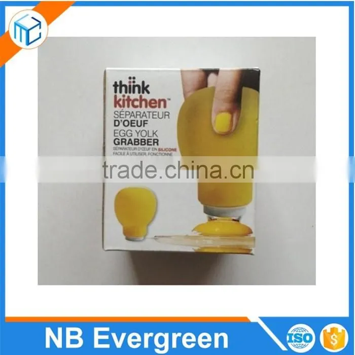 Easy clean silicone round egg yolk out separators, pluck egg yolk extractors