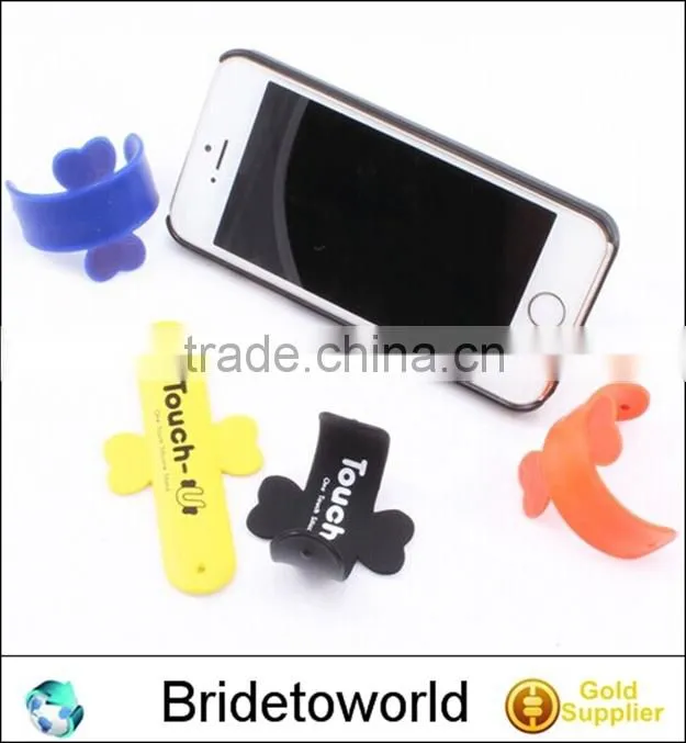 Factory supply hot Touch U Silicone Smart Phone Stand Holder stand mount