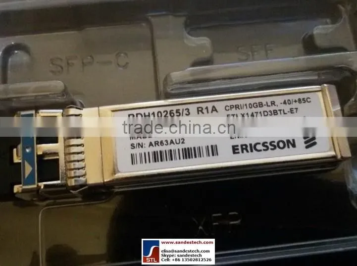 Ericsson RDH10265/3 R1A FTLX1471D3BTL-E7 10G-1310nm-10km CRPI/10GB-LR, -40/+85C