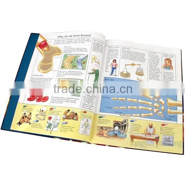 Hot sale educational book, hardcover book for kids learning