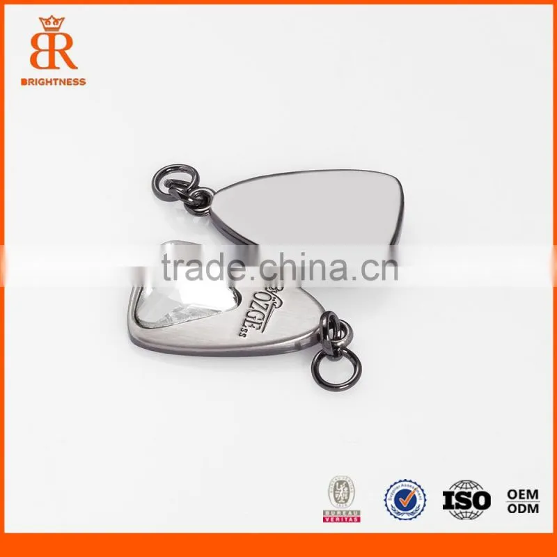 Factory wholesale zinc alloy metal decorative zipper puller zipper slider