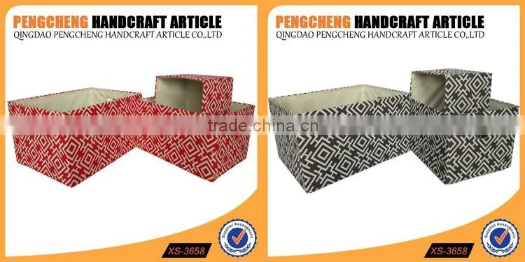 High quality red color storage basket