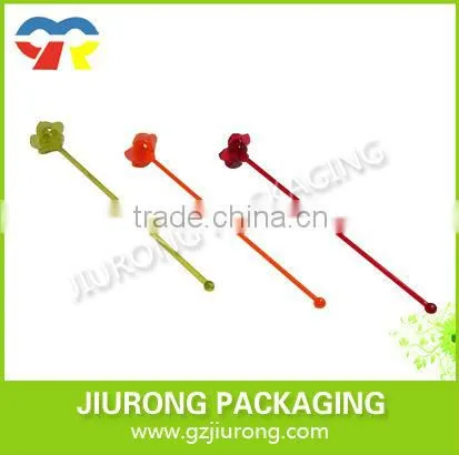 Disposable plastic different colors and shape fruit pick