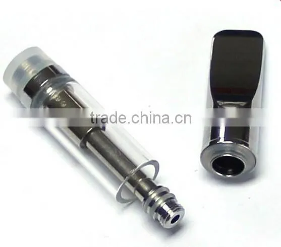 2016 USA Hot Wickless 0.5ml Glass cbd oil glass tank Thick CBD oil 510 oil tank