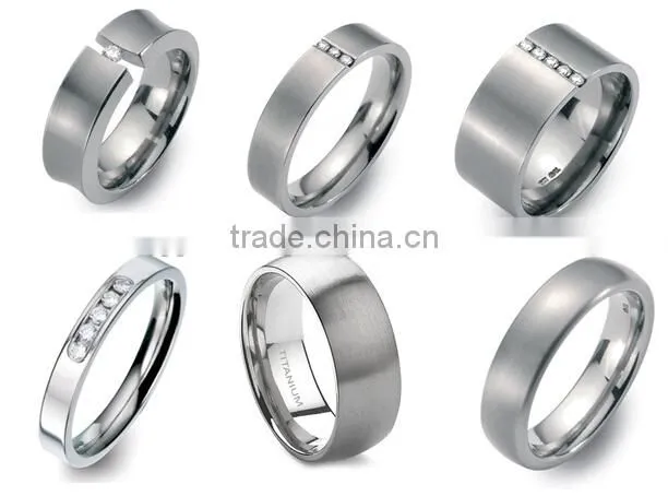 China factory wholesale fashion titanium ring jewelry