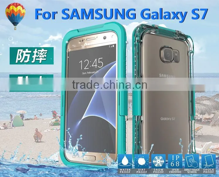 For Samsung Galaxy S7 /S7 Edge Waterproof Shockproof Dirt Proof cover case for S7 s7 edge