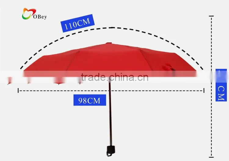 Good Quality Sunny and Rainy 3 Folding Umbrella