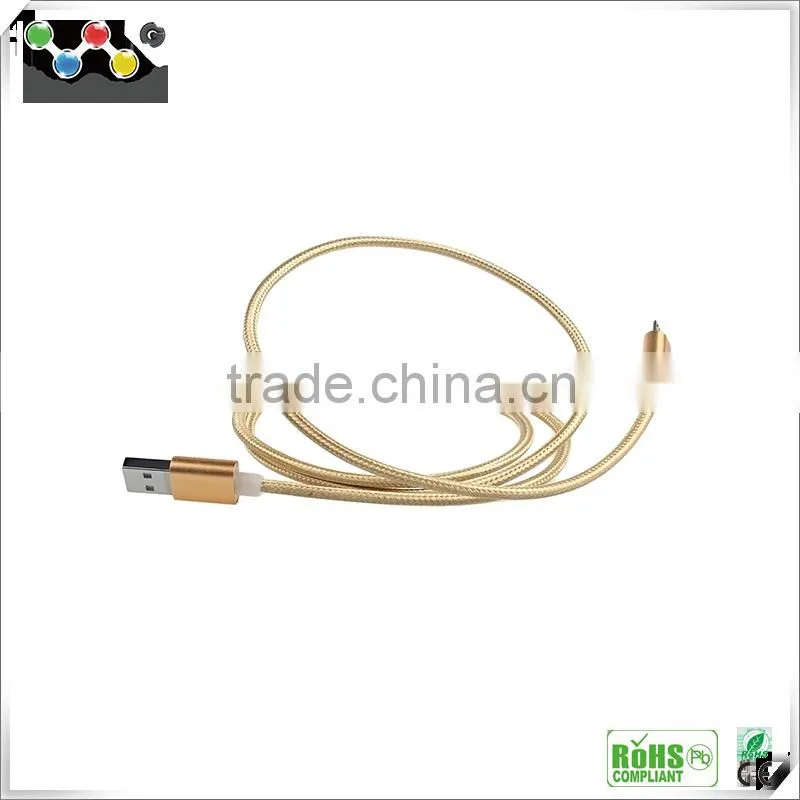 Factory New Products ! Fashion USB 2.0 Connector Cable, Two Sided Usb Cable for iPhone&Android Mobile Phone