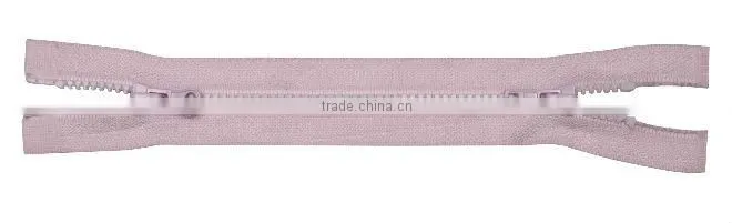 #8 nylon double sliders zipper O/E