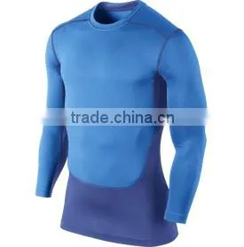 2014 best price wholesale fitness clothing compression wear with long sleeve