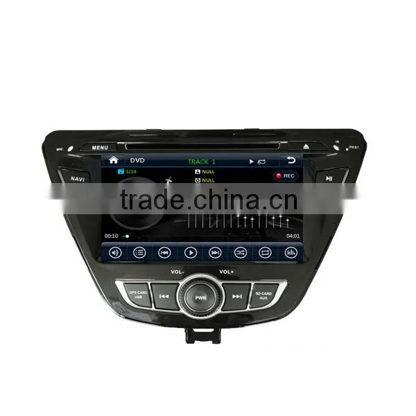 Factory OEM dashboard Dvd player gps radio 8" car dvd player for hyundai elantra car dvd player 2014 with gps