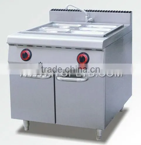 gas bain marie with cabinet