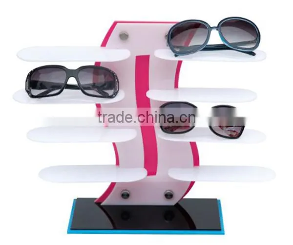 High quality OEM colorful acrylic eyewear glasses display stand