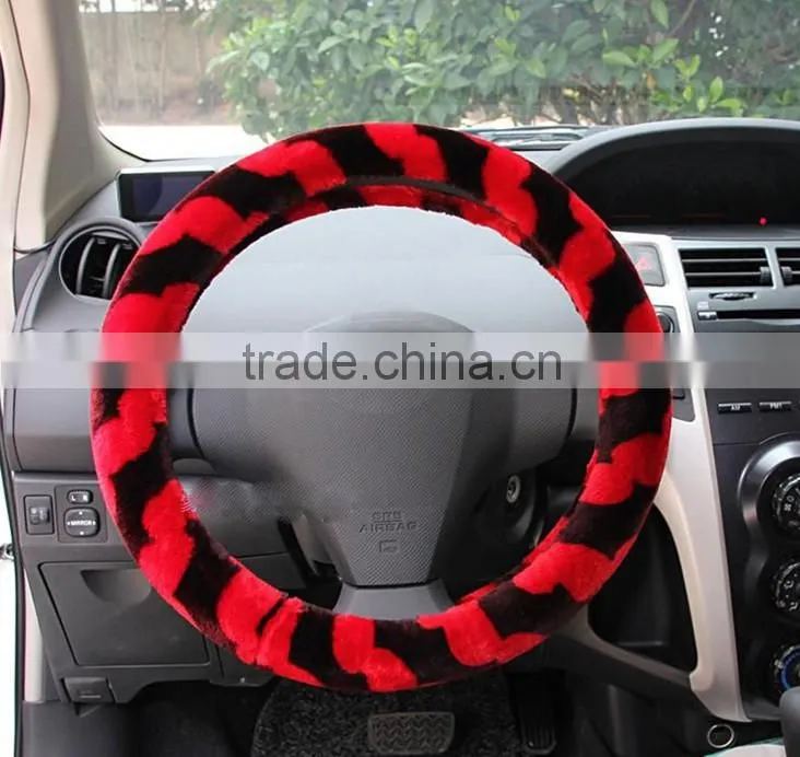 Weave Plush Steering Wheel Covers