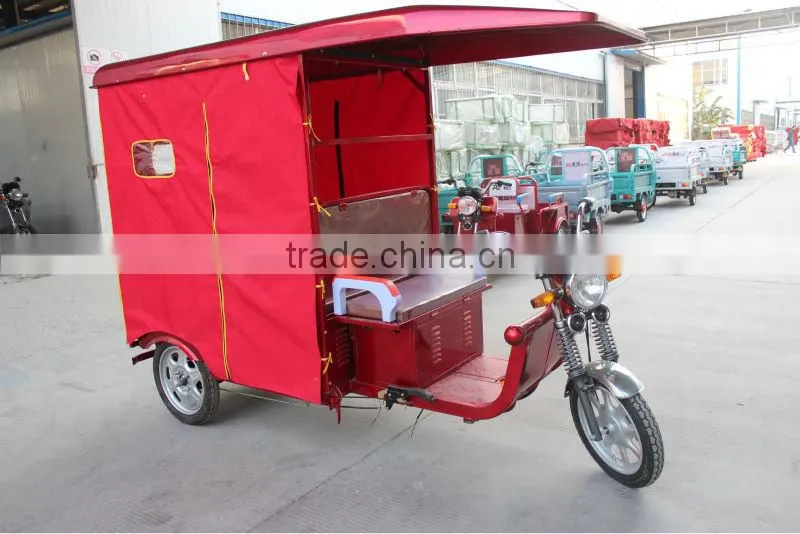 2016 new model 4 passengers electric tricycle 3 wheel auto e rickshaw