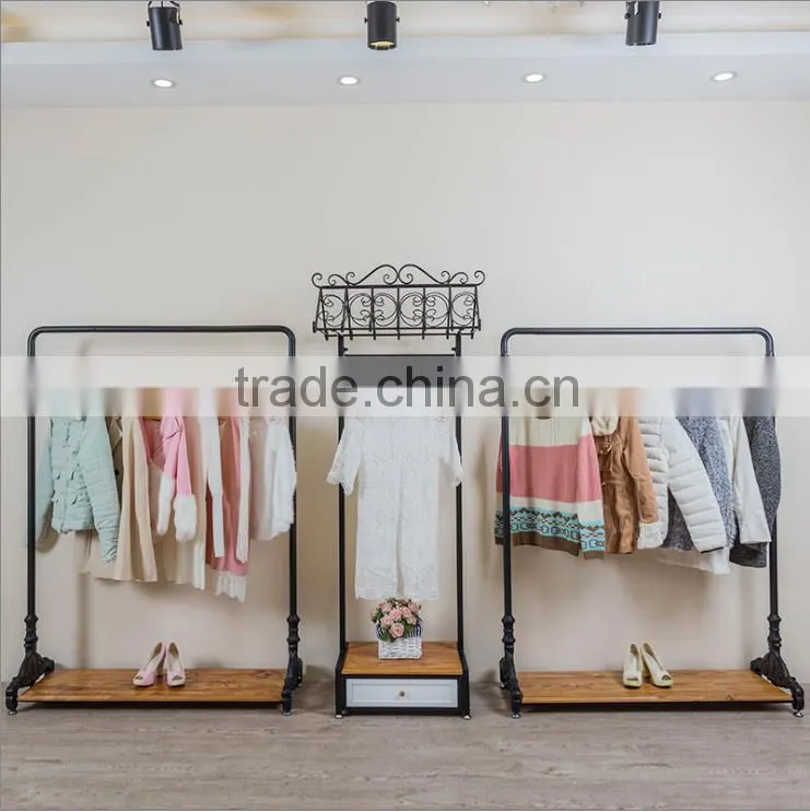 Hot selling fashion factory made cloth display racks and stands
