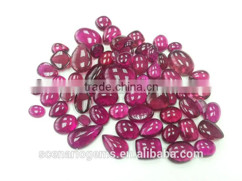 #NZZZ Natural Multi-Shape Loose Gemstone Rubellite Cabochons