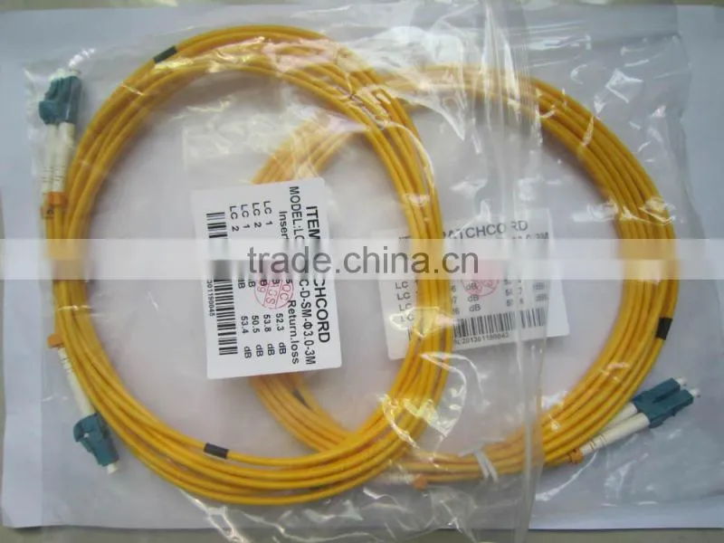 singlemode 9/125 duplex sc/upc-sc/upc optical fiber patch cord/jumper