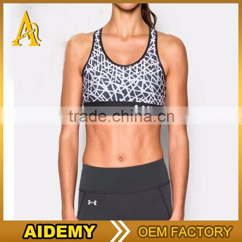 Nylon Spandex bras Dry Fit Womens Gym Wear Sexy Yoga Bra Wholesale Sports Bra