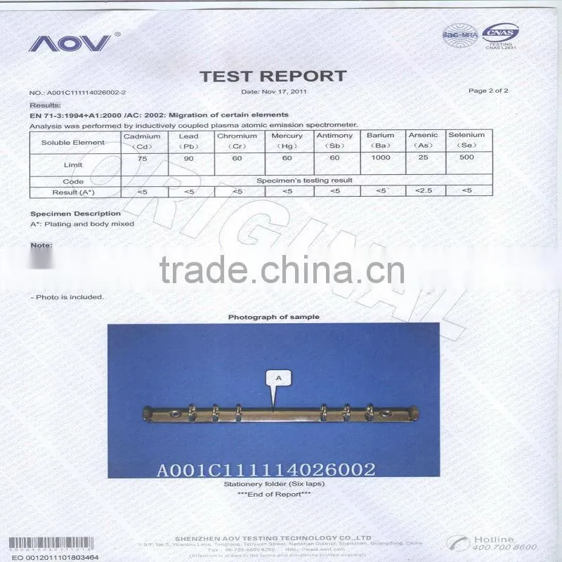 Made in China Plastic Comb Binding & plastic binding clip