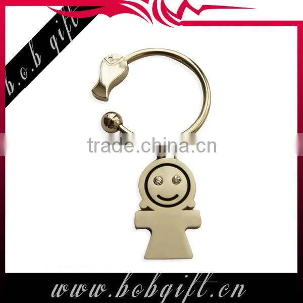 metal promotional custom insert keyrings