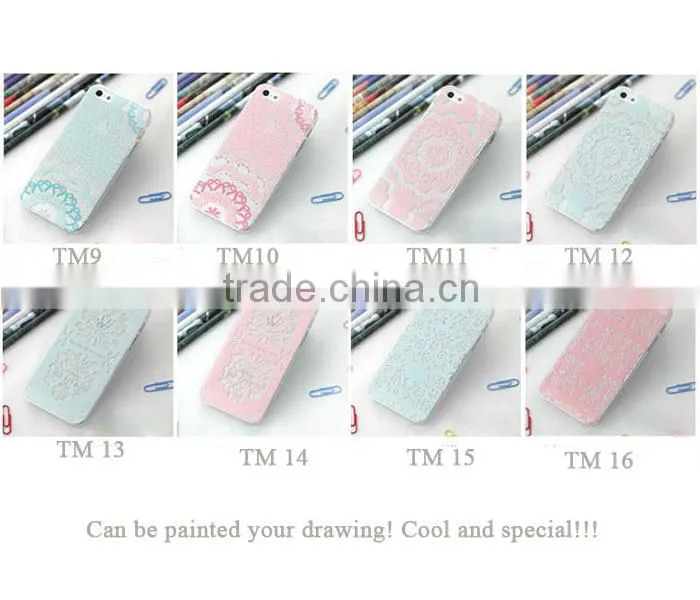 Lace flower Mobile Phone Hard Skin Case Cover Various Painted for iphone 6