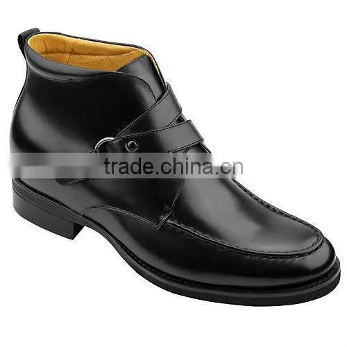 men elegant soft leather ankle boots