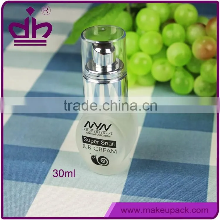 Liquid foundation container 30ml glass bottle with pump