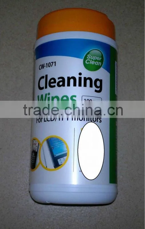 computer screen cleaner wet wipe, laptop lens cleaning cloth kits