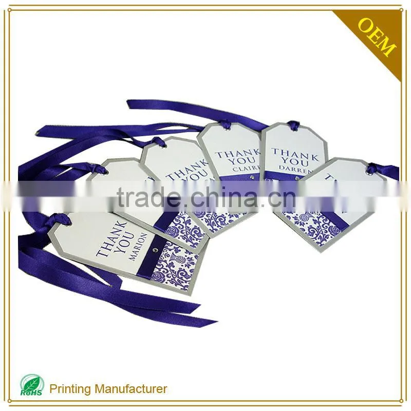 Custom Printed Folded Necklace Hanging Card Holder With Logo Print