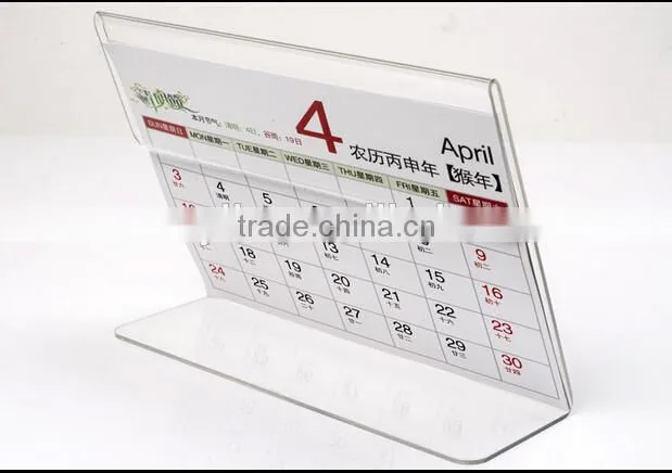 factory supply acrylic calendar paper stand wholesale