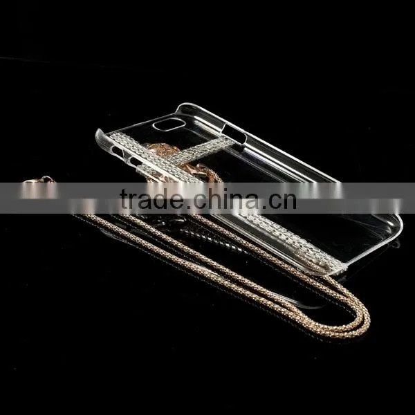 Mobile phone case Rhinestone Crystal hard case for iphone 6, rhinestone Case for iphone 6