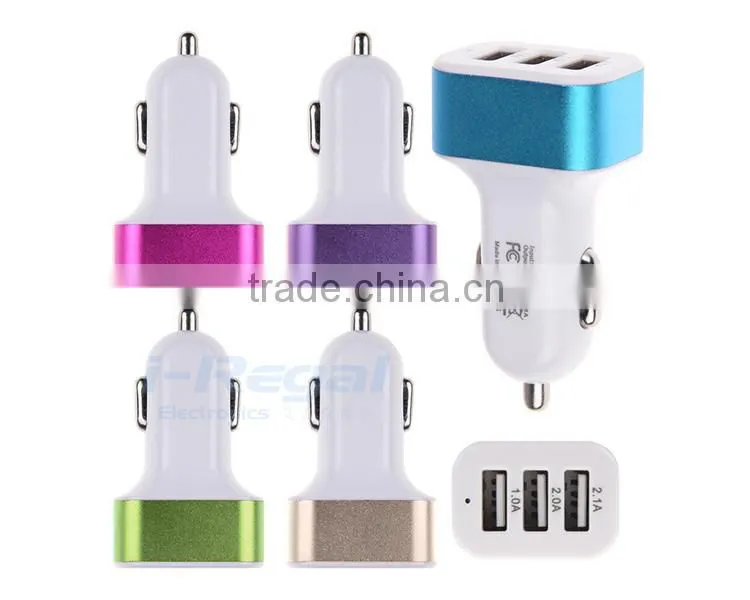 Universal colorful usb Mini Car chargr for iphone/ipad/samsung car usb adapter