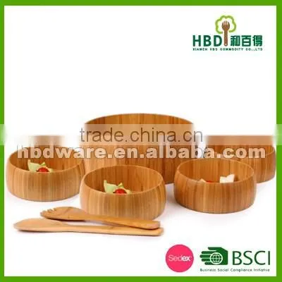 High quality bamboo salad bowl set wholesale