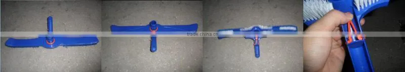 Poolstar P1424 deluxe pool wall brush with swivel and EZ clip