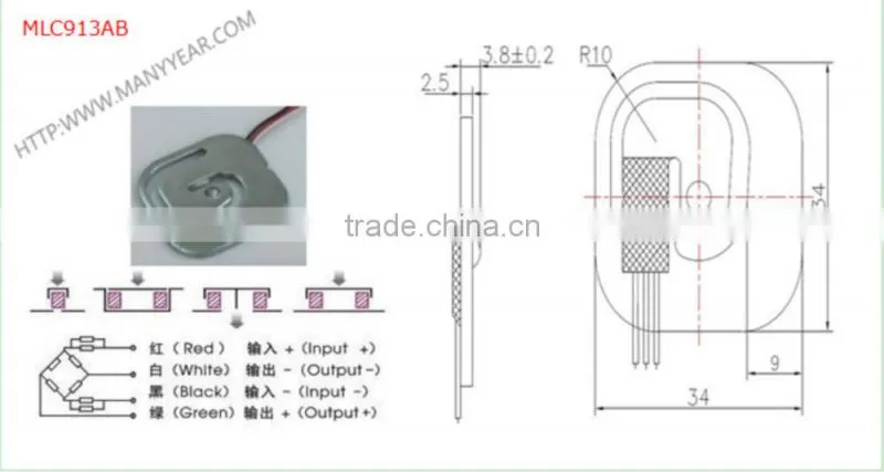 low cost 50kg body scale personal scale load cell