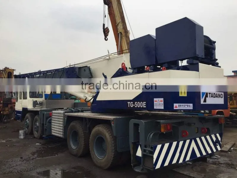 Tadano truck crane 50 ton for sale with fly jib, TG500E