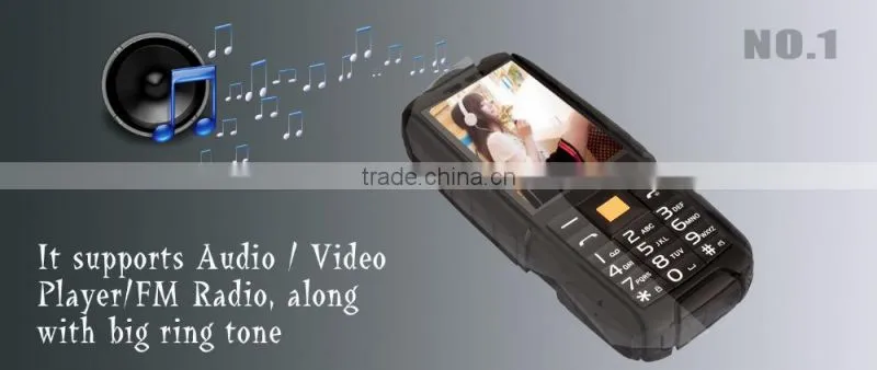New Original Mobile Phone 2.4" 3.0MP Camera waterproof 4800mAH Dual SIM Strong signal low radiation Stereo Recorder No.1 A9